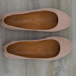 American Rag Plush suede slip on flats